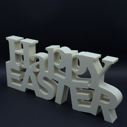 Colorful "Happy Easter" design by MX³ Design featuring festive elements like eggs and spring flowers.