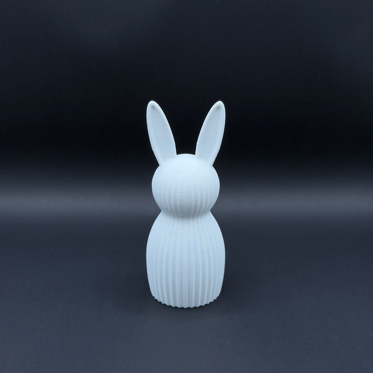 White Osterhase figurine by MX³ Design, featuring a Nordic design with intricate details and a charming expression.