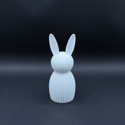 White Osterhase figurine by MX³ Design, featuring a Nordic design with intricate details and a charming expression.
